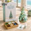 Ocean Inspired Holiday Ornaments DIY Sea Glass Christmas Tree Art Kit, 3D Coastal Xmas Craft Kit Beach Theme Home Decorations with Pieces, Handmade