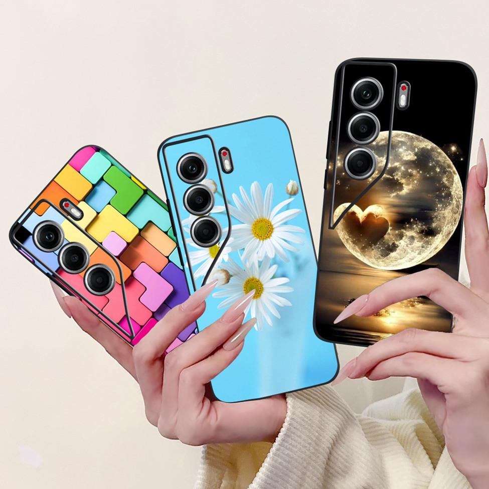 Для Tecno Camon 40 Pro 4G Чехол CM6 Милый Кот Модные Цветы Крутая Расписная Задняя Крышка Для Tecno Camon 40 Pro 4G Чехол для Телефона Funda