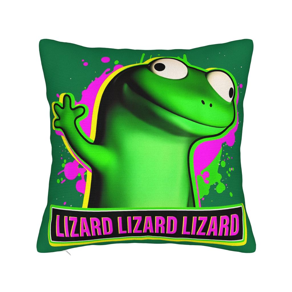 Lizard Meme Pillow Case Funny Pillow Cover Comfy Pillowcases For Couch Sofa Bedroom