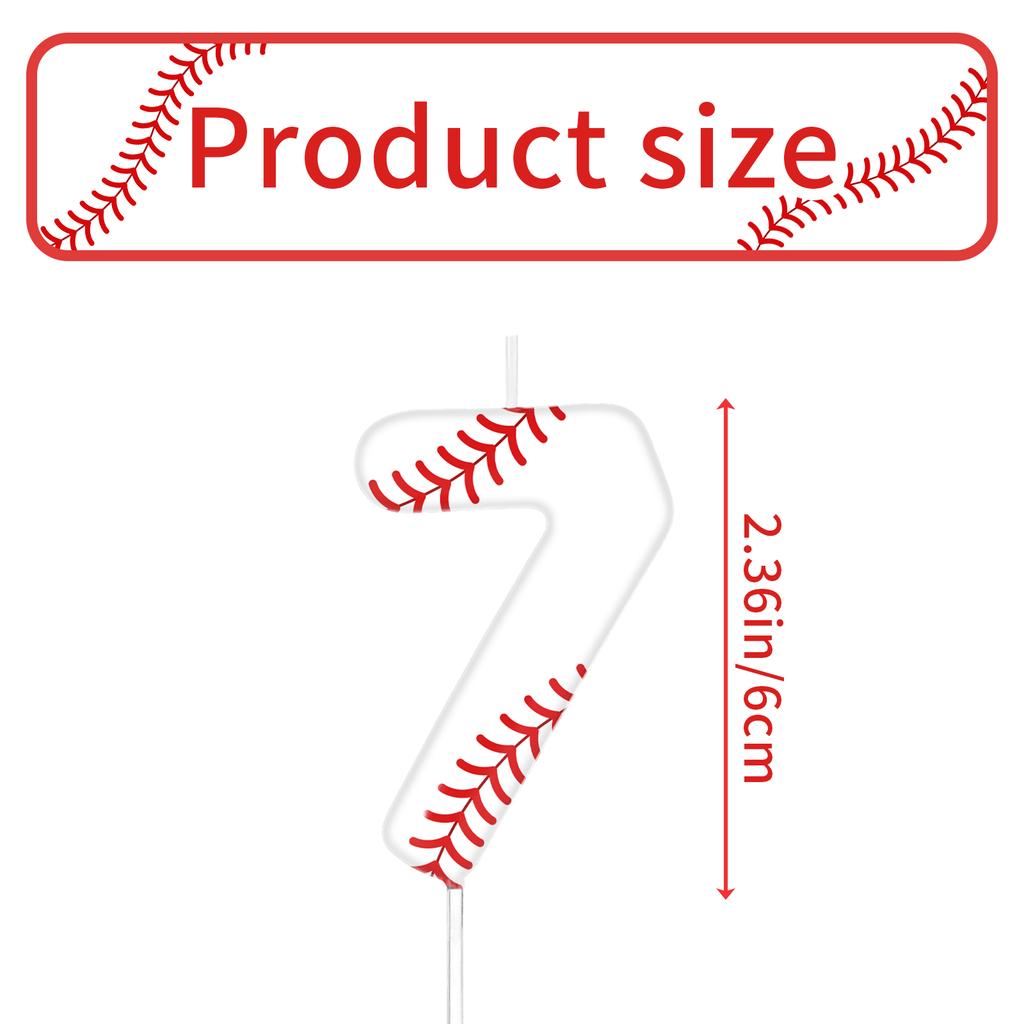 Белые свечи в бейсбольной тематике на день рождения, украшения для торта на день рождения для мальчиков и девочек, товары для тематической вечеринки, подарки.