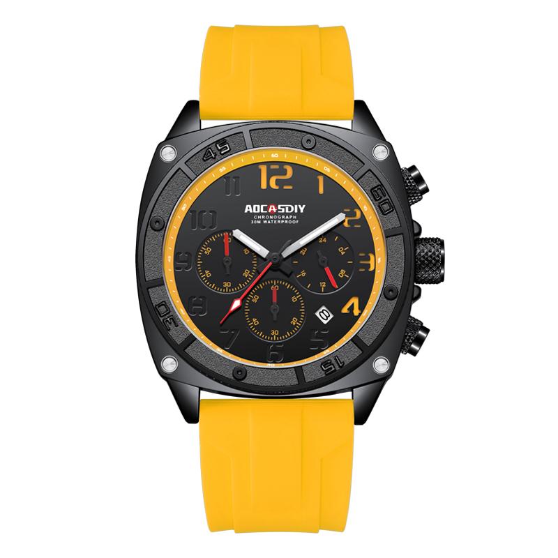 AOCASDIY High-end Brand Personality Trend Large Dial Fashion Business Men's Multi-Functional Quartz Waterproof Watch