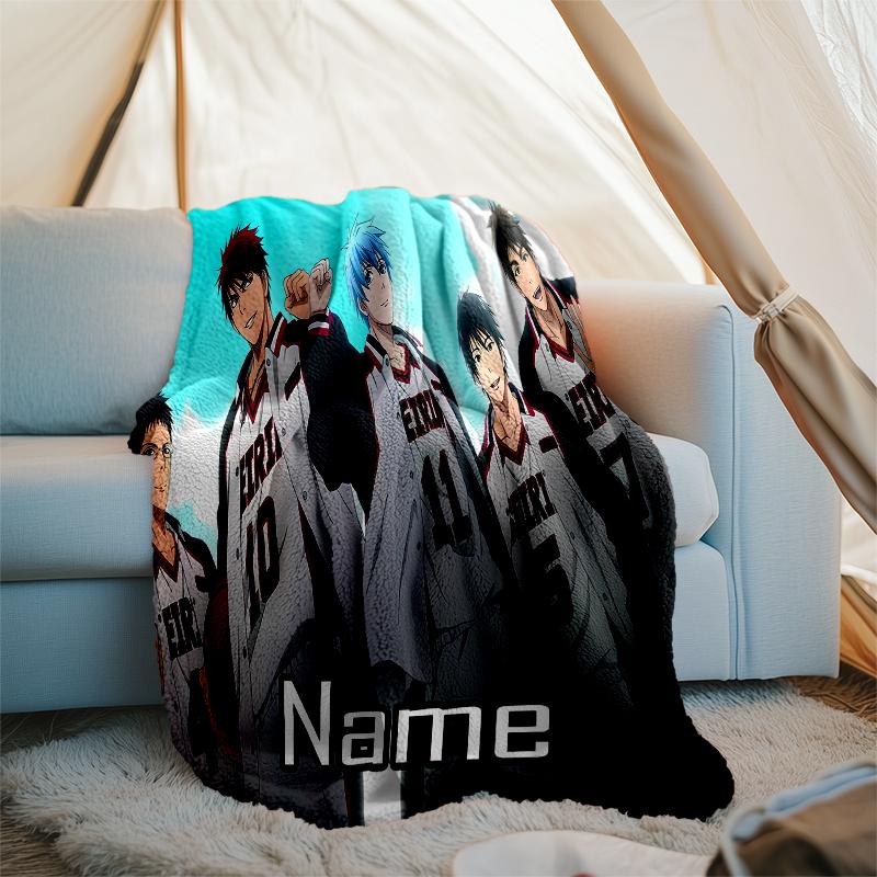 Personalized Custom Name Blanket - Kuroko's Basketball Print Design,Blanket for Sofa,Bed,Travel,Camping - Soft and Warm, Great Gift