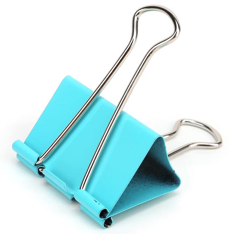 Deli 41mm Colorful Large Binder Clips, 24-Count