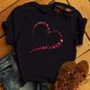 Women T Shirt Funny Faith Hope Love Harajuku Tshirt Summer Casual Short Sleeve Tops New Love Heart Women Tees Black Tops