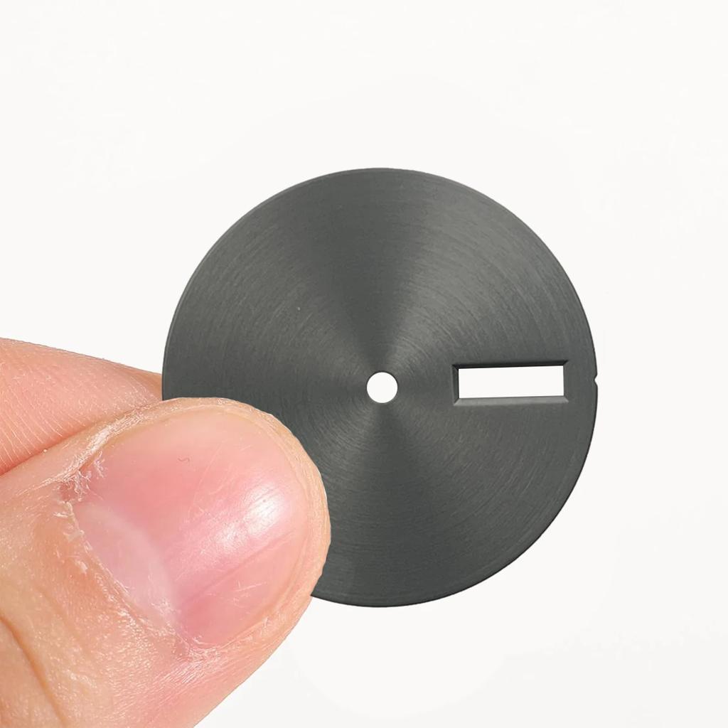 Круглый циферблат часов с текстурой песка 28,5 мм, пустые циферблаты для механизма NH35/ NH36/ NH34, аксессуары для DIY, без/одинарный/двойной календарь