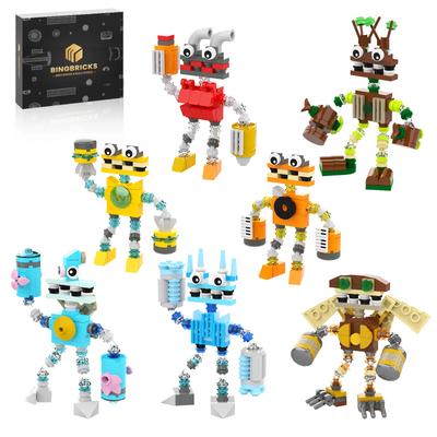 Набор строительных блоков Wubbox, 689 шт., модели игрушек Singng Monster 7 в 1, очаровательные музыкальные игровые игрушки, отличная идея подарка для друзей