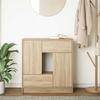 VidaXL Buffet with Drawers and Doors Sonoma Oak 70.5x34x74.5 Cm, Storage Furniture, Buffet Cabinet, Entrance Furniture, 861843