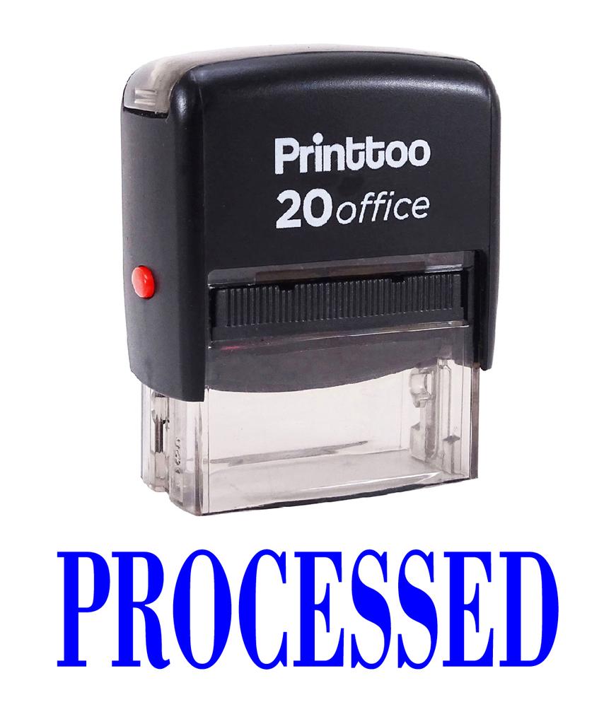 Printtoo Self Inking PROCESSED Rubber Stamp Office Stationary Custom