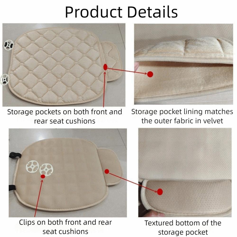Плюшевый Зимний Чехол на Автокресло Сохраняет Тепло Защитный Коврик для Авто Универсальная Подушка для Автокресла Внедорожник