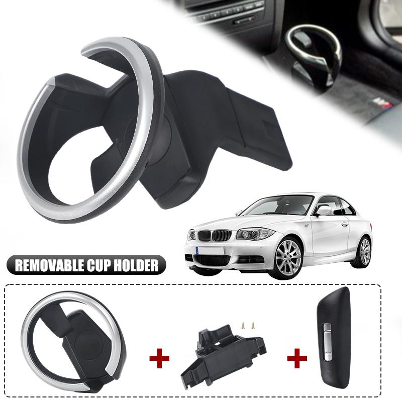 Black Cup Drink Holder For BMW 1 Series 135i 128i X1 E82 E84 E88 E81 E82 E82e E87 E87N 51160443082 51169144632 51169122655