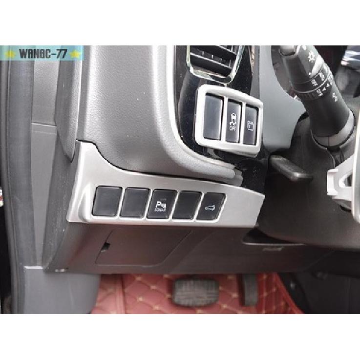 Для Mitsubishi Outlander 2013-20 Серебристая Накладка Рамки Кнопки Фары Декор