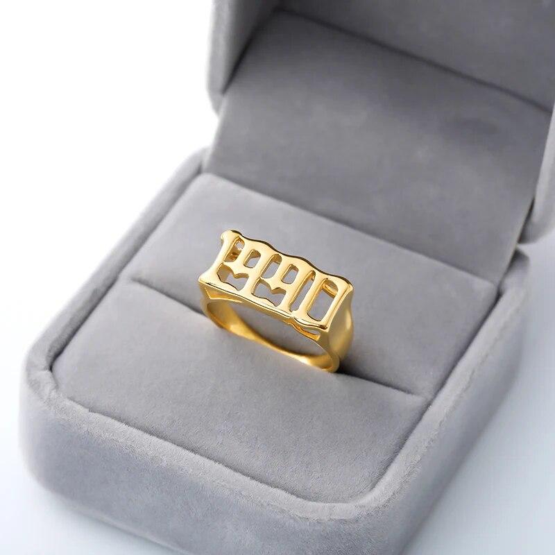 1997 1998 1999 год рождения кольца для женщин и мужчин готическое кольцо из нержавеющей стали свадебные ретро ювелирные изделия Рождественский подарок Anillos Mujer