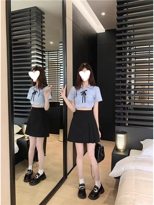 Юбка-шорты А-силуэта с высокой талией и плиссировкой для женщин - Весна/Лето 2025, стройнящий универсальный стиль