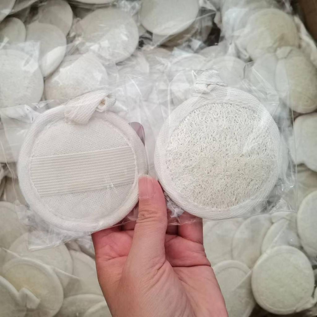 Летние мочалки для душа из люфы: Хлопковая и льняная мочалка для спины с точечным дизайном