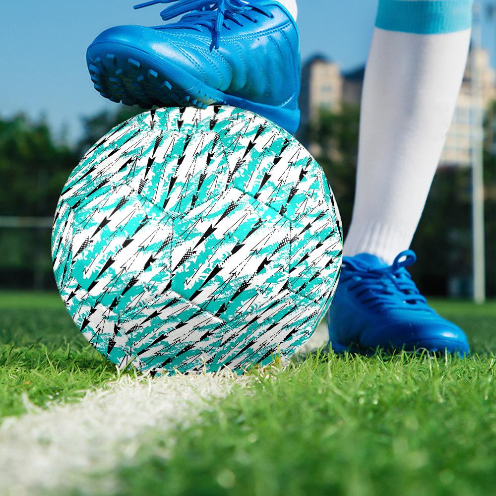 1pc Abstract Vector Theme Soccer Ball Football, Size 5, Lightweight PVC, Durable Outdoor Training Soccer Ball, Gift m6142