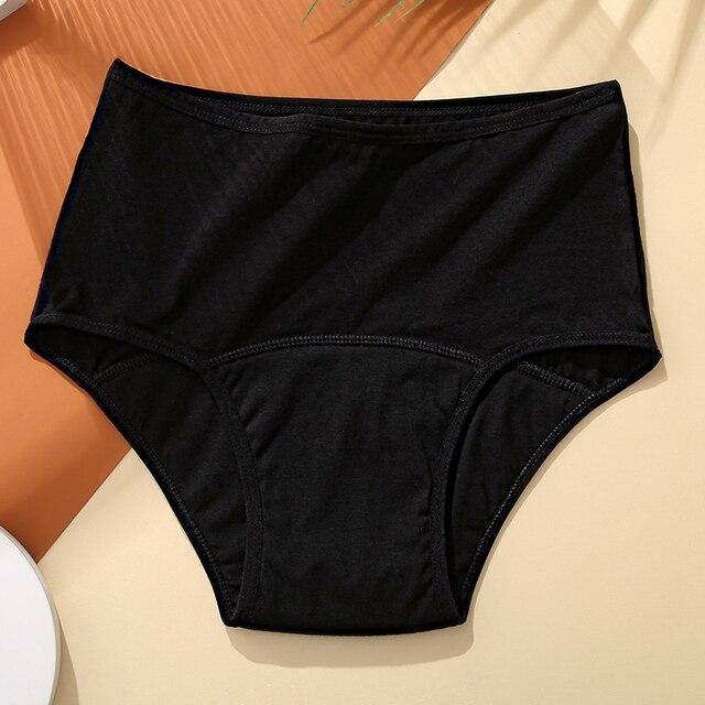 FINETOO Трусики для менструации, хлопковые трусики для периодов, нижнее белье, брюки-кюлоты, Menstruelle, герметичные трусы с высокой талией, недержание мочи, трусы Bragas
