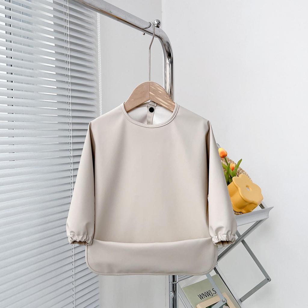 Reversible Waterproof Baby Smock & Bib - Denmark Painting Apron & Food Catcher Coverall