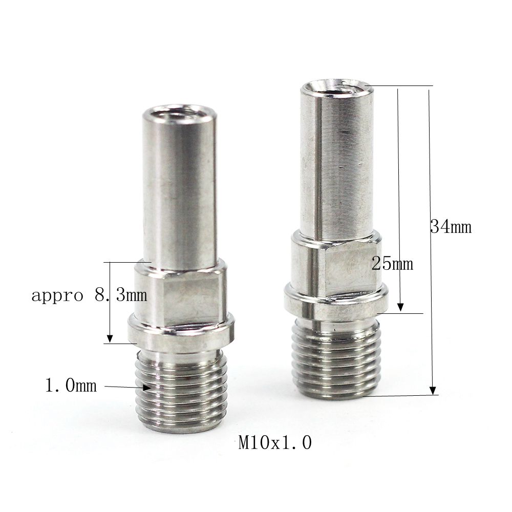 2pcs Titanium Bike V Brake Boss Cantilever Brakes Post Mount M10 M8 1.25mm 1.0mm Ti V Brake Screws Bolts