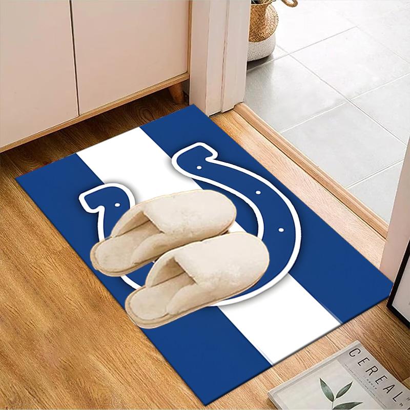 Indianapolis Colts Logo Rug Game Carpet, Floor Mat for Bedroom Living Room Entryway Rug, Home Decor Idea Gift for Christmas birthday
