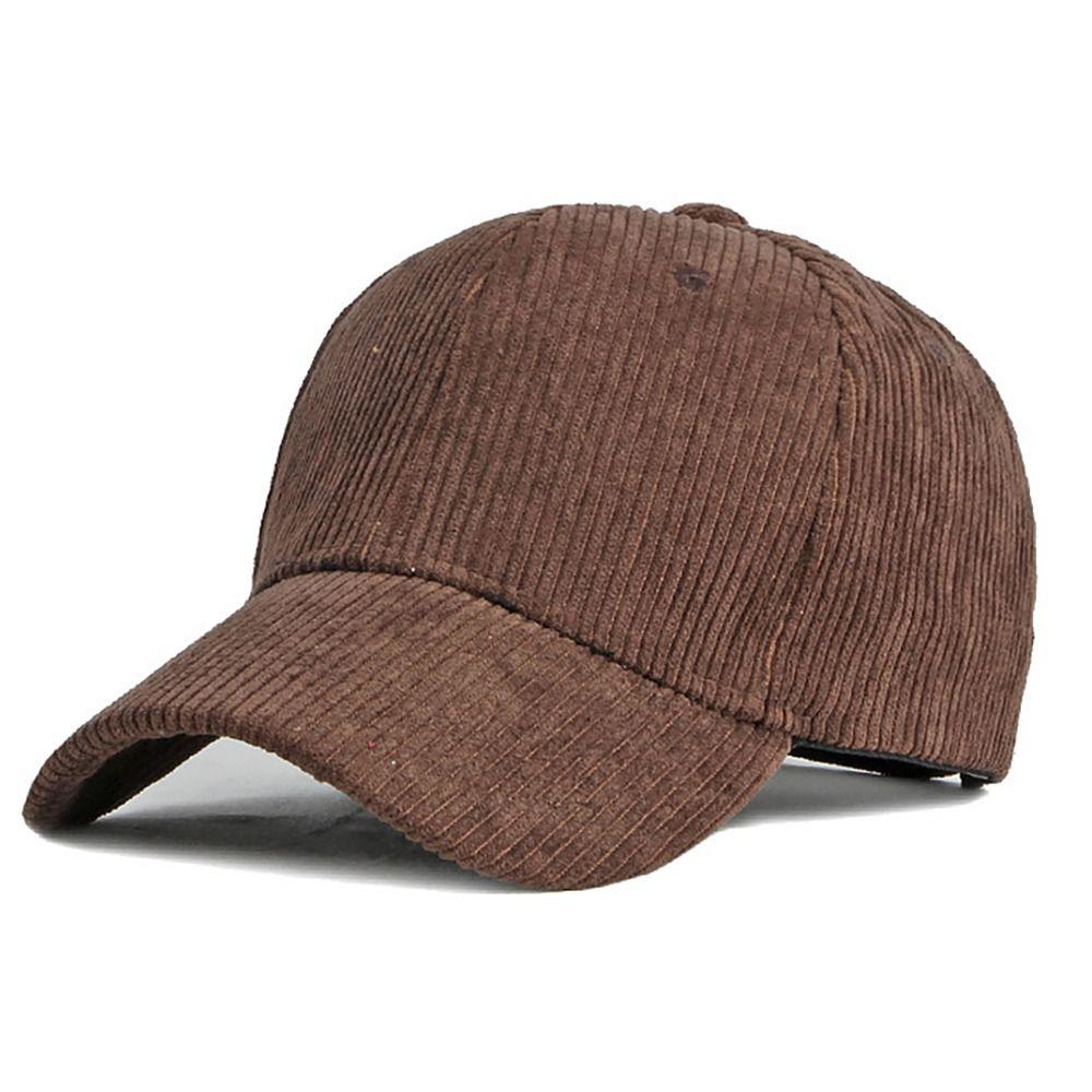 Corduroy Corduroy Baseball Cap Adjustable Baseball Hat Casual Sun Hat  Women