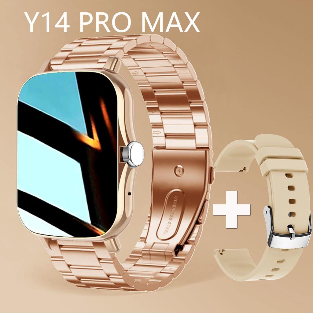 Y14 PRO MAX Женские Умные Часы Мужские Цветной Экран Полный Сенсорный Экран Bluetooth Звонки Умный Браслет Водонепроницаемые Фитнес-трекер Умные Часы