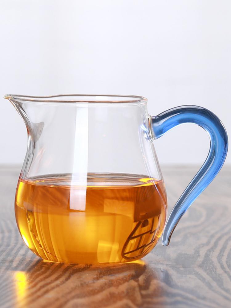 Термостойкий утолщенный стеклянный чайник, разумный набор для чая в стиле кунг-фу с взрывобезопасным дозатором для чая, японский чайник и набор чашек для бара