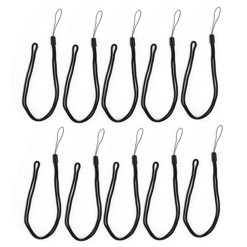 10 шт. шейный шнурок черный полиэстер держатель для бейджа для студентов сотрудников удостоверение личности телефон ключи камера