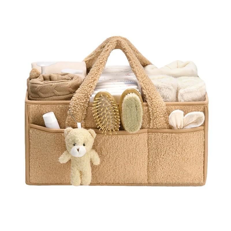 Foldable Multi‑Purpose Storage Bin Lightweight Hand‑held Fabric Storage Bag For Cosmetic Underwear Toys Home Organization