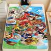 Фланелевое одеяло с принтом персонажей One Piece, Высококачественное, Удобное для всех сезонов, Декор для дома, Тепло и уют, Идеально для рождественских подарков