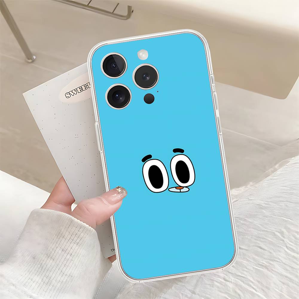Милый Чехол для Телефона H-Darwin Watterson-S Для IPhone 17 16 15 14 Plus 13 12 11 Pro Max Задняя Крышка Телефона Прозрачная Ударопрочная Крышка