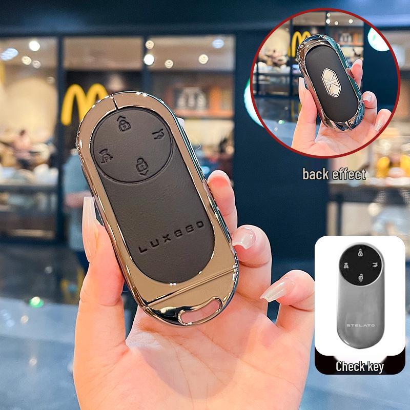 Совместимо с ключом 2026 LUXEED R7: Новая Bluetooth-смарт-защитная сумка-чехол LUXEED S7 с пряжкой.