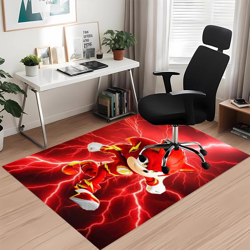 Sonic Printed Carpet, for Office Chair Living Room Bedroom Kitchen Room Decor Gifts.