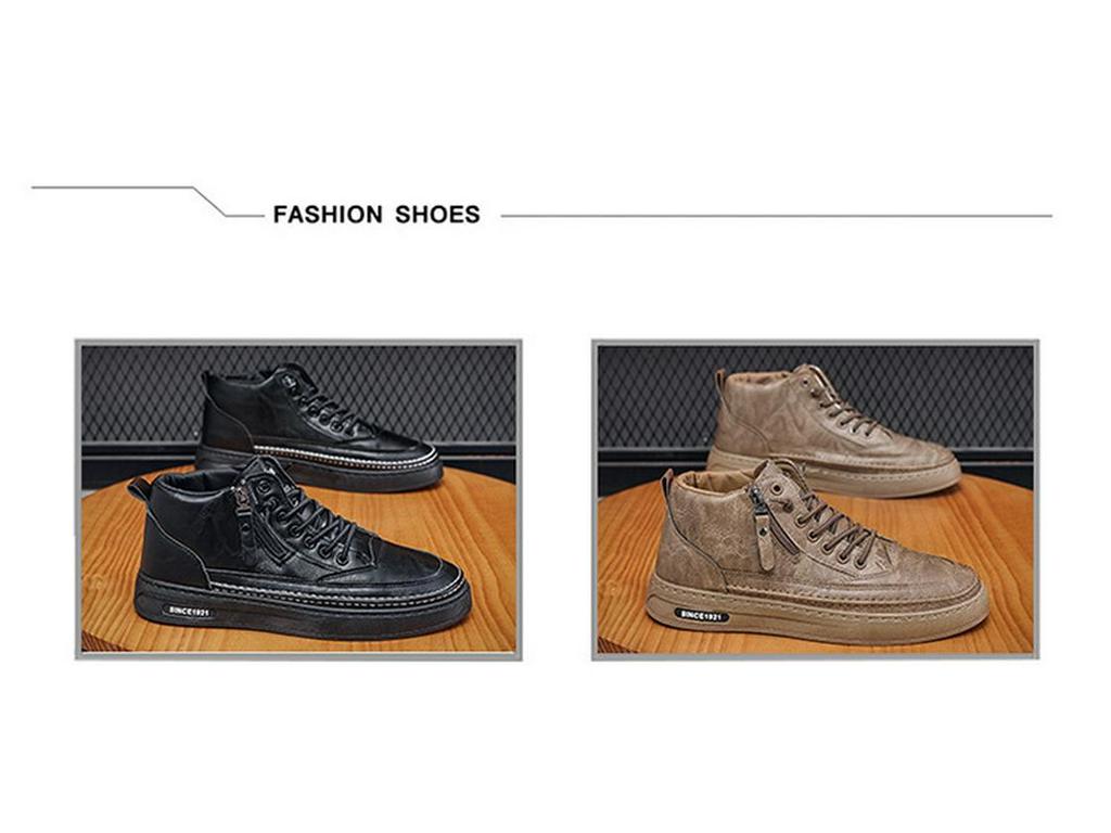 Мужские осенние высокие дышащие нескользящие ботинки Martin — универсальная рабочая обувь в корейском стиле