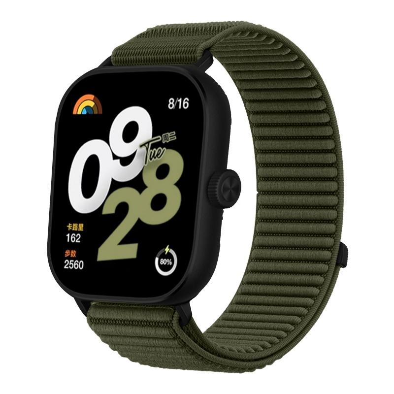 Metal Head Nylon Braided Loop Strap for Xiaomi Mi Band 9 Pro 8 Pro Sport Breathable Bracelet for Redmi Watch 6 5 4 Band Accessories