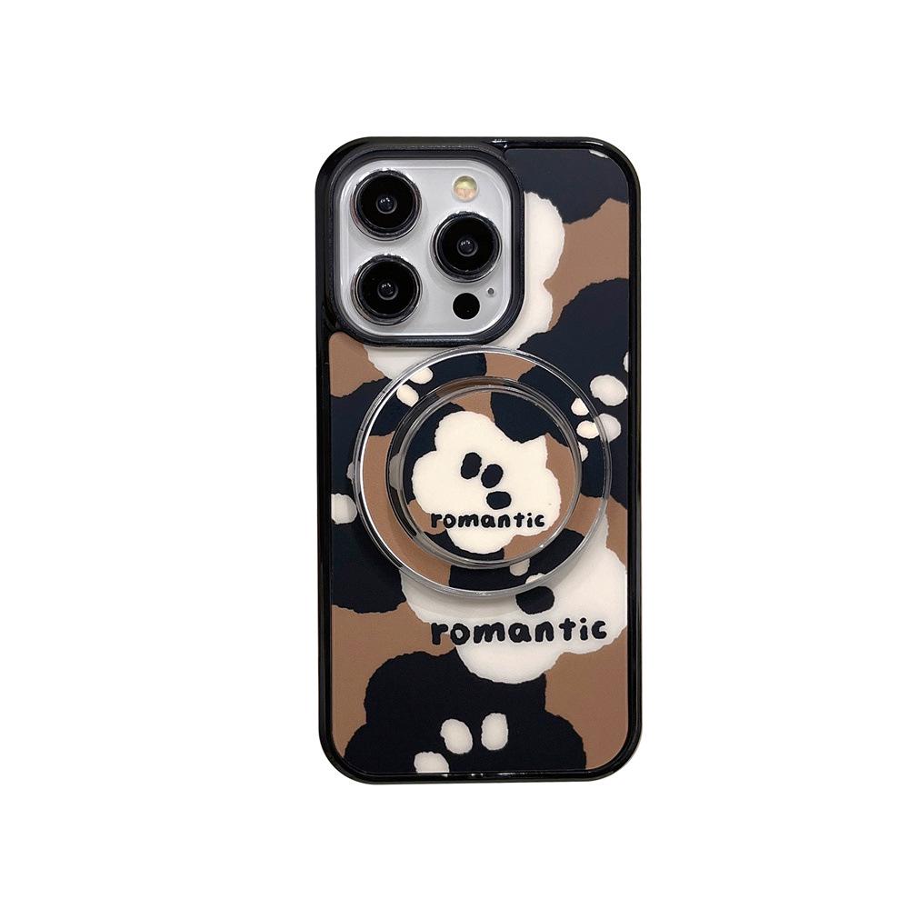 Магнитный чехол для iPhone Contrast Love Flower для моделей 11, 12, 13Pro, 14/15, 16Plus