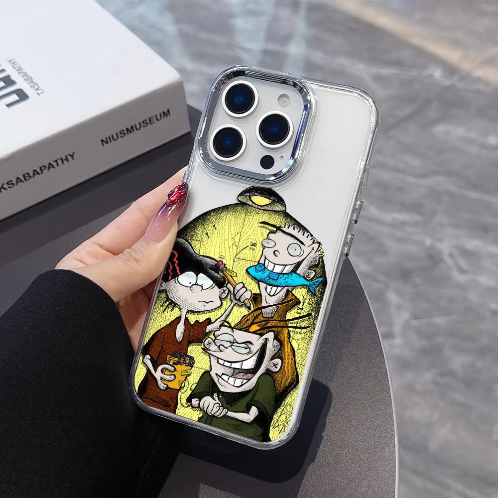 Мультяшный Чехол для Телефона E-Ed Edd N Eddy Для iPhone 17 Air 16 e 15 14 13 12 11 Pro Max Plus SE 2020 2022 Прозрачный Мягкий Чехол