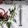 Snow Gauge Metal Outdoor Yard Garden Snow Depth Measurement Tool Rust-proof Durable