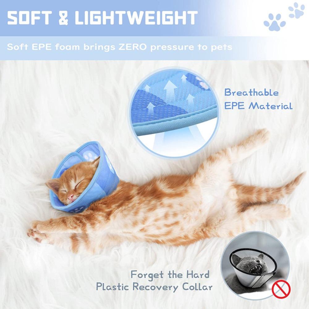 Adjustable Pet Neck Cone Recovery Collar Anti-bite Medical Neck Ring Cat Cone Collar  Pet