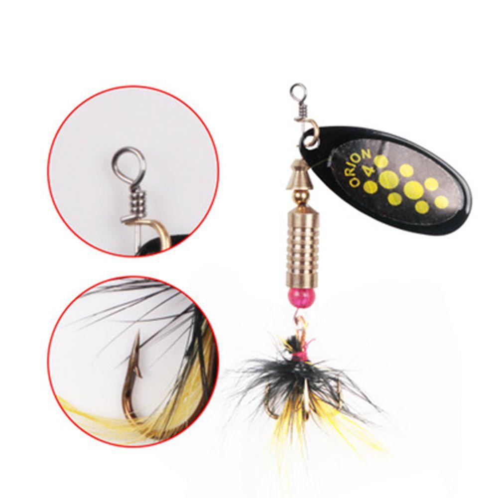 1Pc New Metal Sequins Treble Hook Spoon Spinner Crank Bait Fishing Lure
