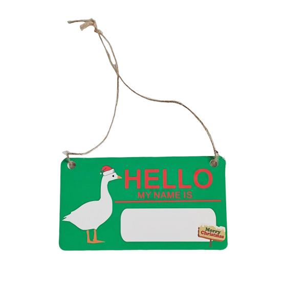 Подвесная табличка «Гусь на крыльце», всепогодная, для улицы, сада, патио, двора, статуя гуся, Хэллоуин, Рождество, приветственная декоративная табличка