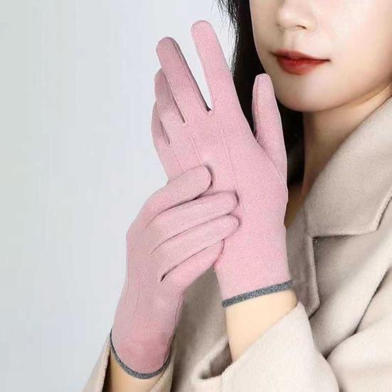 Women Winter Thermal Gloves Fleece Lined Touch Screen Gloves Warm Windproof Gloves for Texting Cycling Driving Outdoor Work