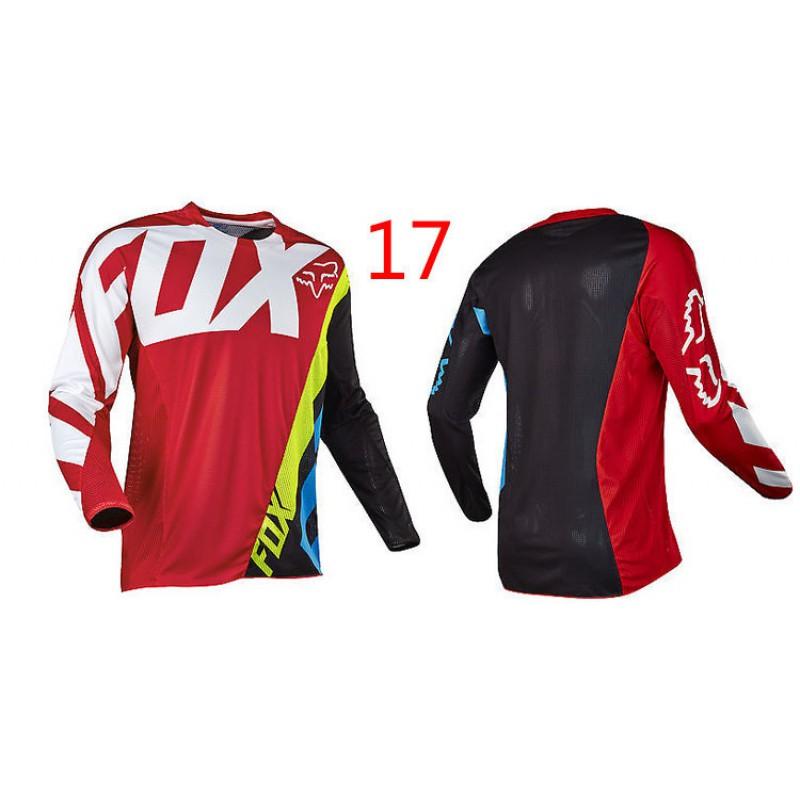 FOX Motocross Riding Shirt Long Sleeve Quick Dry Breathable Jersey Off-Road Motorcycle Cycling Use