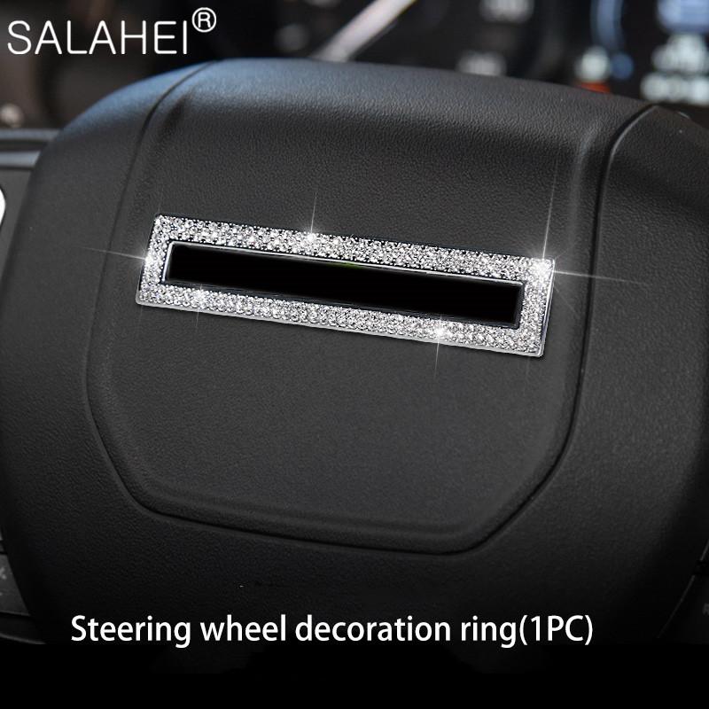 Автомобильные хрустальные стразы, внутренняя наклейка на руль, мультимедийные ручки для Land Rover Range Rover Evoque 2014-2018