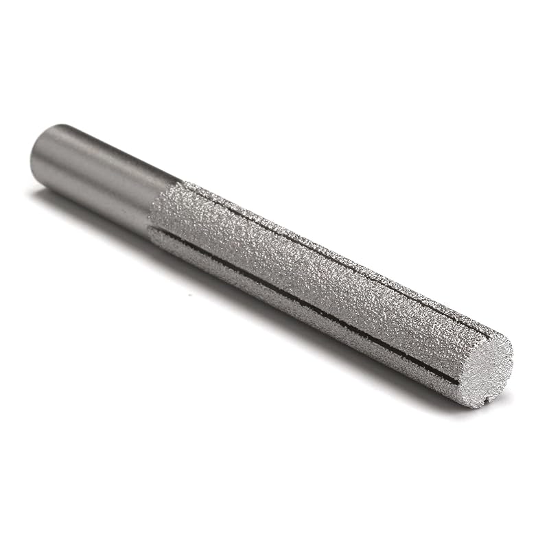 JINGLING 13,3 мм Цилиндрическая алмазная фреза Цилиндрический профильный круг Паяный хвостовик 1/2" Инструменты для камня