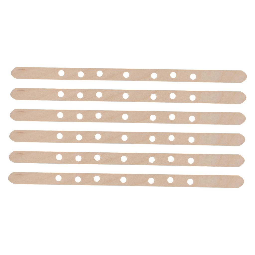 50Pcs Candle Wick Holder Birch Easy Use Reusable Wooden Wax Core Holder for Making Candles180x10mm