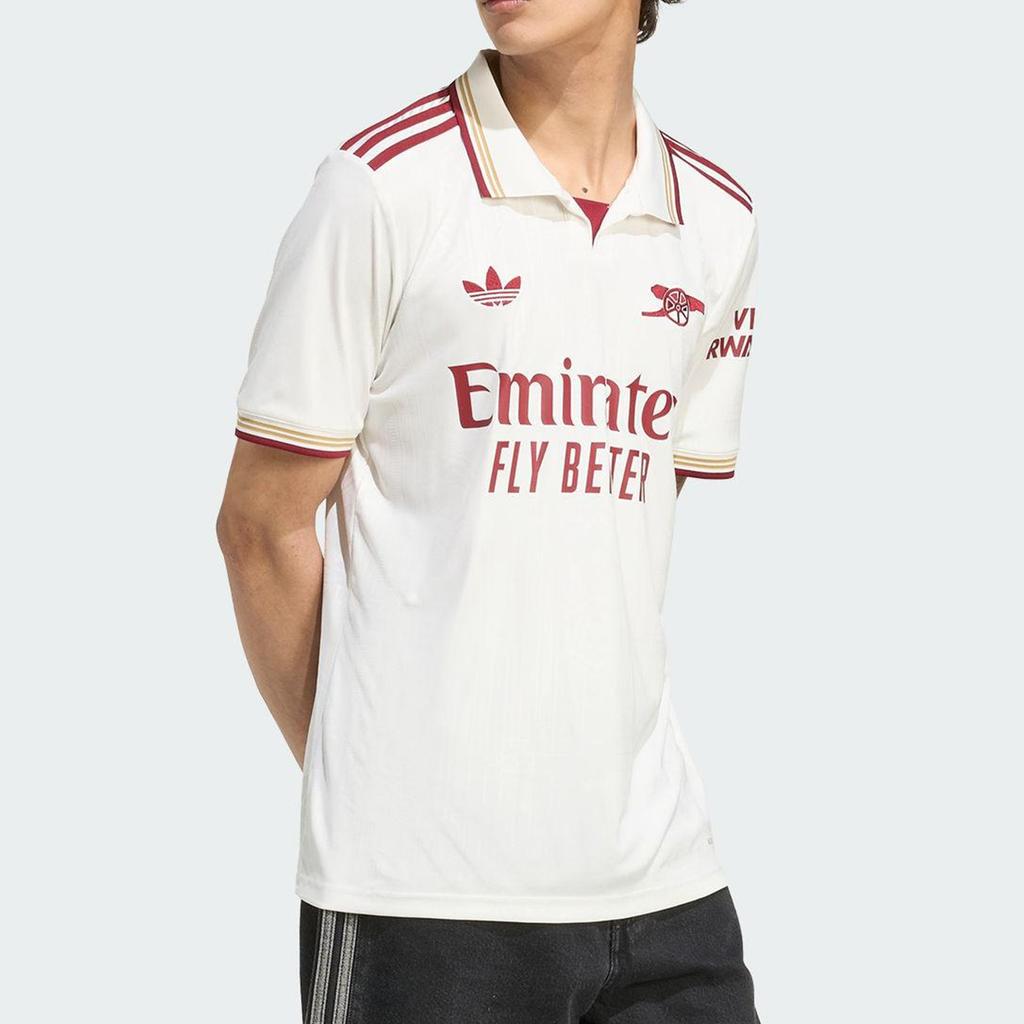 adidas Оригинальная мужская вторая выездная футбольная рубашка-поло с коротким рукавом JI9556