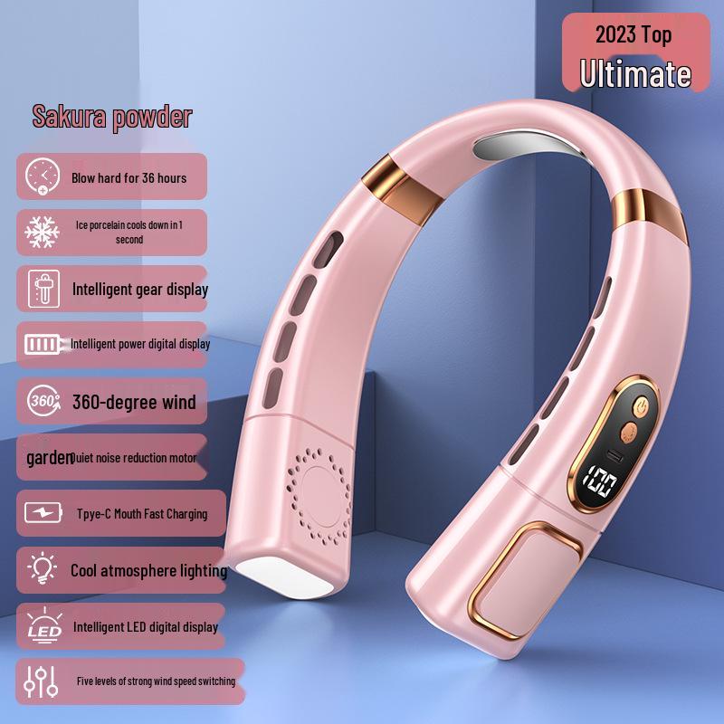Безлопастной USB-вентилятор на шею: Тихий, Высокомощный, Портативный и Перезаряжаемый