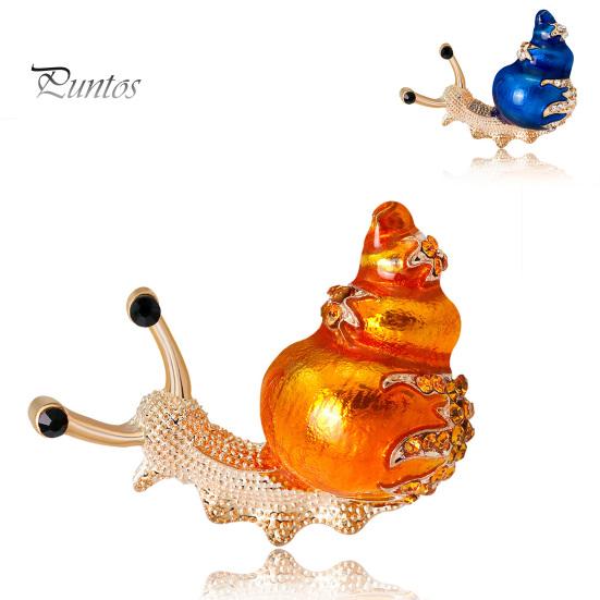 Брошь в форме улитки из мультфильма, сплав, изысканная, универсальная, женская булавка для рубашки