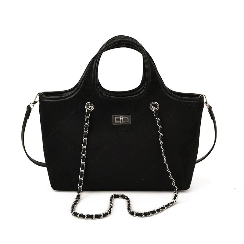 Вместительная сумка-тоут для поездок на работу, Ретро замшевая сумка подмышку, Повседневная одноплечевая сумка