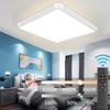 110 В 220 В светодиодные потолочные светильники квадратные современные умные потолочные светильники с дистанционным управлением и регулируемой яркостью для гостиной, спальни, ночная панель